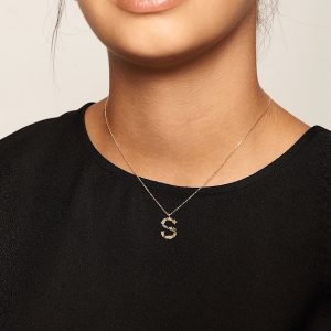 Ladies necklace PD PAOLA letter "S"